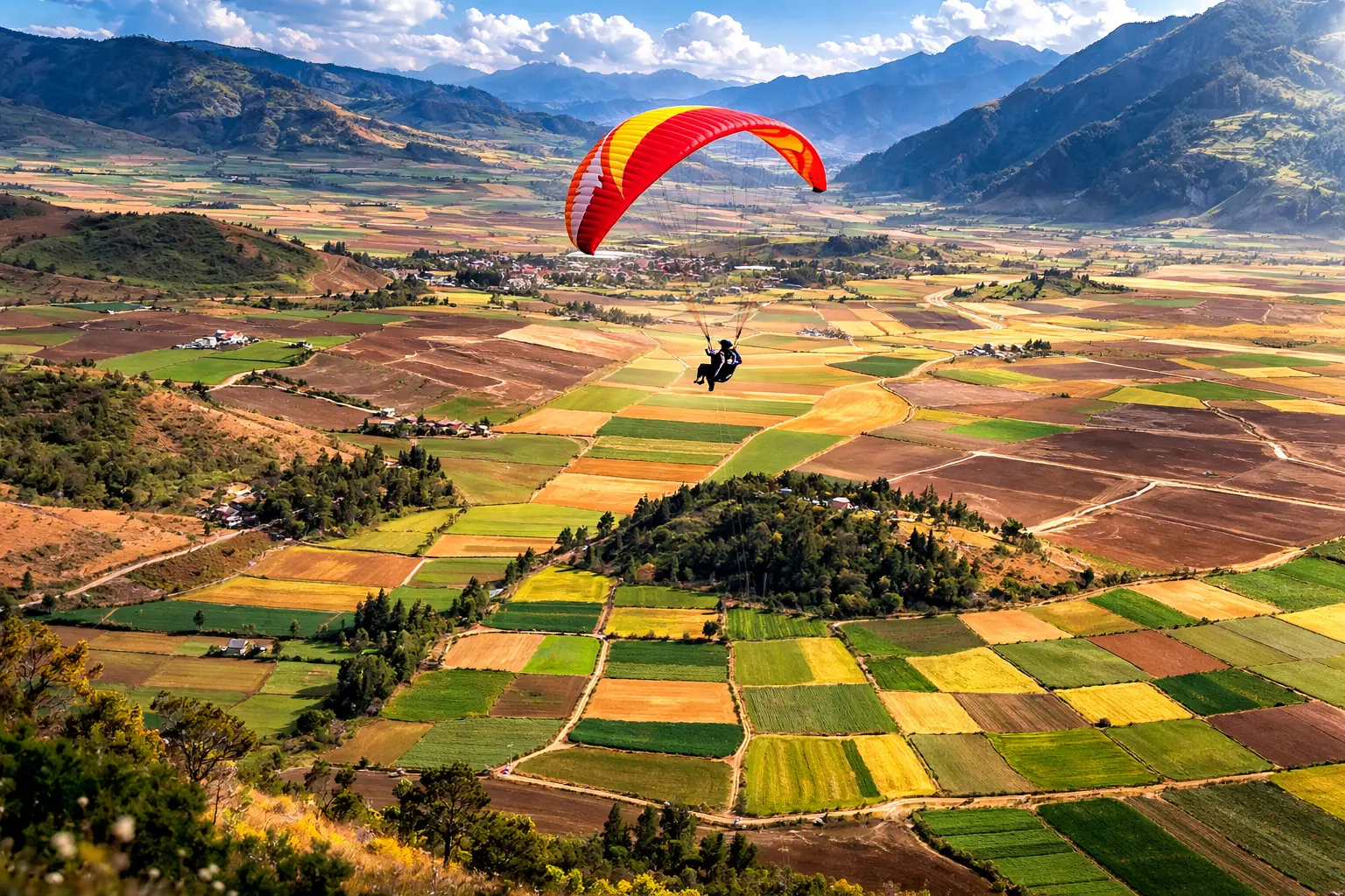 Caída libre sobre los Andes